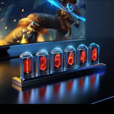 Цифровые часы Nixie RGB Tube Clock с IPS-дисплеем