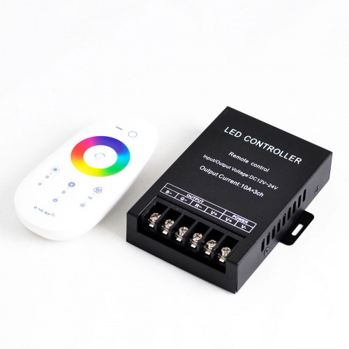 RGB-контроллер Venom сенсорный White 2.4G (FULL touch controller, 30А)Радио