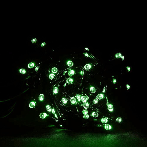 Гирлянда светодиодная VENOM 100LED, черный провод (LS-LED-100LED-BC-G) Зеленый