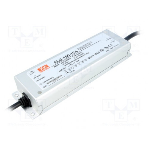 Драйвер Mean Well для светодиодов (LED) 120 Вт 12V 10 А  ELG-150-12