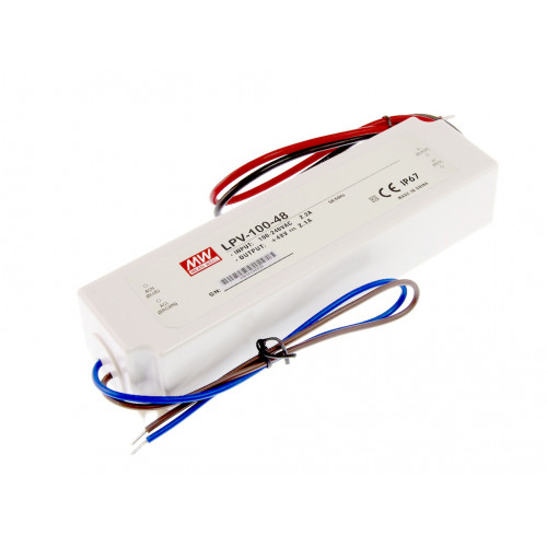 Драйвер Mean Well для светодиодов (LED) 100.8 Вт, 48V, 2.1 А LPV-100-48