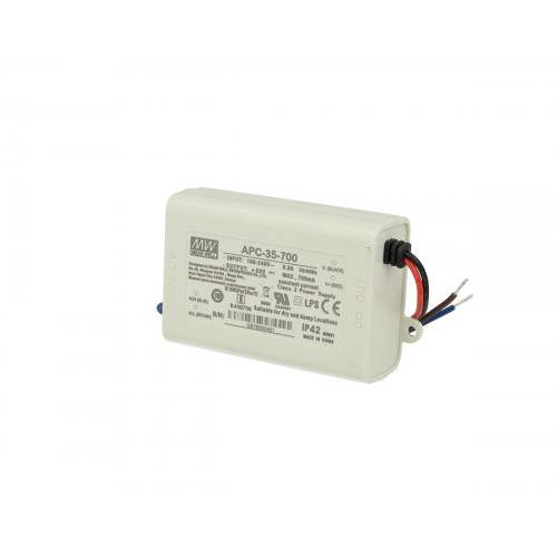 Драйвер Mean Well для светодиодов (LED) 35 Вт, 15~50V, 700 мА APC-35-700